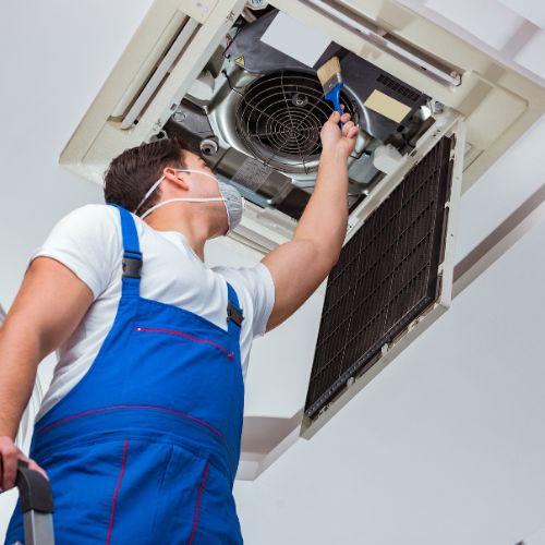 Restored malfunctioning AC units in Muharraq commercial building